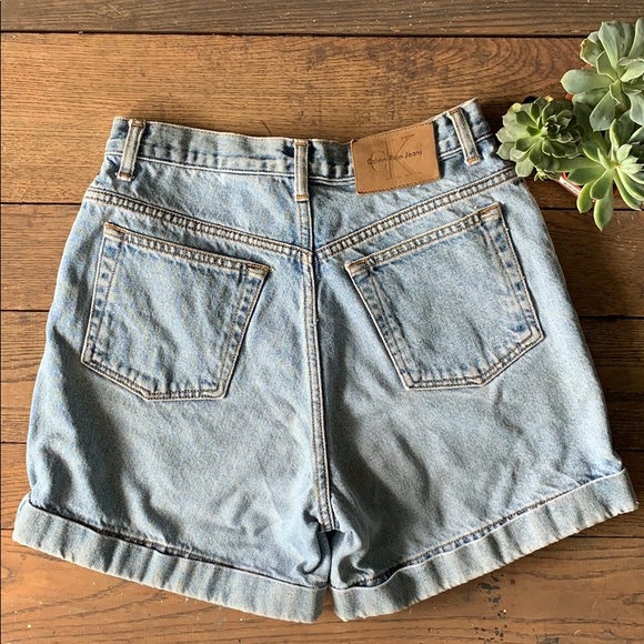 vintage calvin klein jean shorts